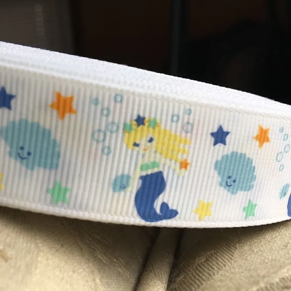 5/$24 grosgrain Ribbon 7/8” NEW 5 yards mermaid